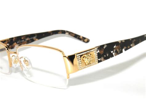 versace eyeglasses ve1175b 1002 gold 53mm|Versace 1175b eyeglasses.